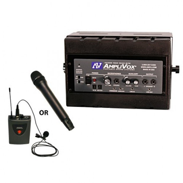 Amplivox SW1230 Mity Box Amplified PA Speaker with Wireless Microphone (Discontinued)