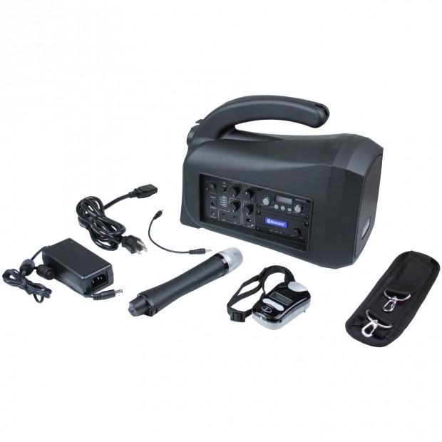 AmpliVox SW321 Mity-Lite Plus Portable Bluetooth-Enabled PA System with Wireless Handheld and Pendant Microphones (Discontinued)