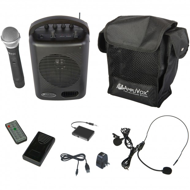 AmpliVox SWB245 Power Pod Portable PA Media Package with Bluetooth Receiver (Discontinued)