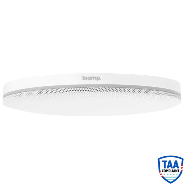 Biamp Parle TCM-X Beamtracking AVB Surface Mount Ceiling Microphone - White