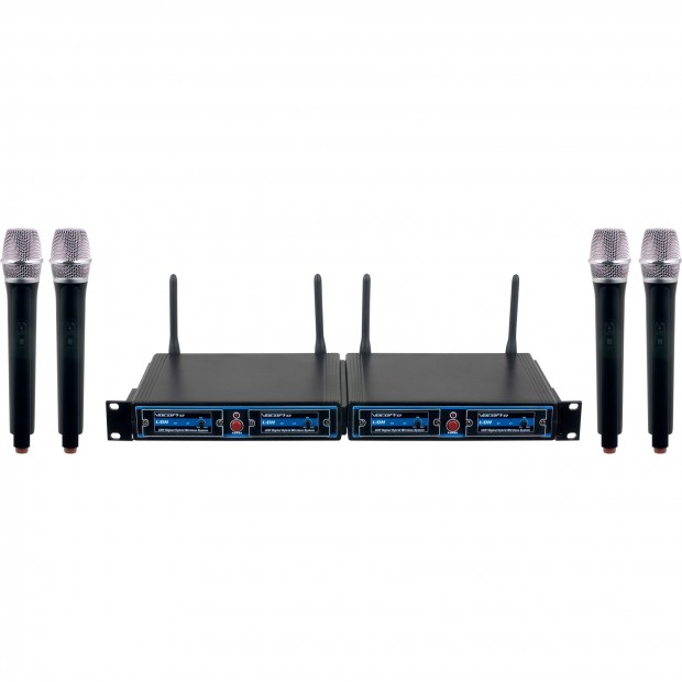 VocoPro UDH-CHOIR-4 Four-Channel UHF Handheld Wireless Microphone System (Discontinued)