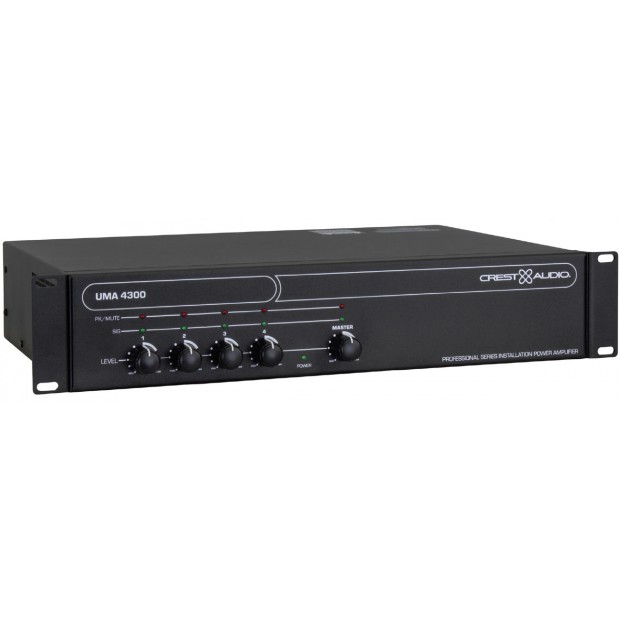 Crest Audio UMA-4300 300W 4 Input 2U Class D Mono Mixer Amplifier