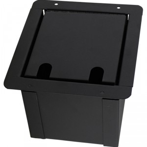 ProCo Pocket MINI Floor Box with 3 Cable Holes and Traditional Lid
