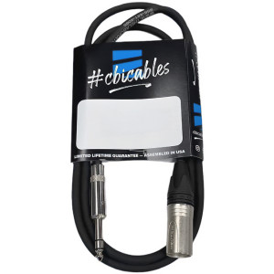 CBI BLC-2 22G Balanced 1/4-inch Male TRS to Male XLR Cable