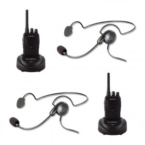 Eartec Scrambler 2-User SC-1000 2-Way Radio System with Cyber Inline PTT Headsets
