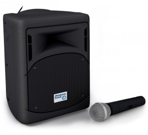 Oklahoma Sound PRA-8000 Pro Audio PA System with Wireless Handheld Microphone