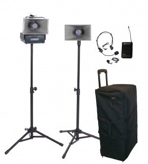 AmpliVox SW630 Wireless Half-Mile Hailer Kit with Headset and Lapel Microphone