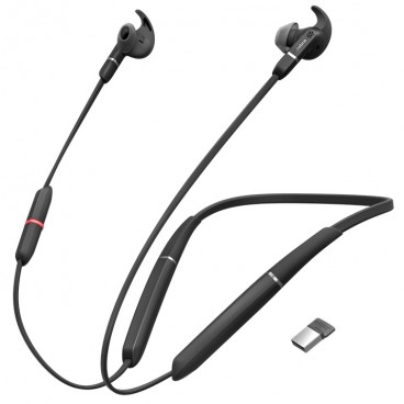 Jabra Evolve 65e MS Wireless Earbuds with Voice Assistant