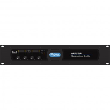 Atlas Sound HPA2604 4-Channel 2600W Commercial Amplifier