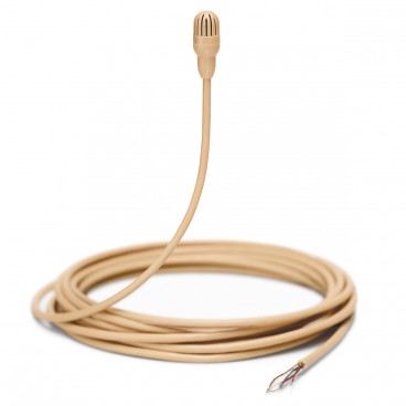 Shure TL47 TwinPlex Omnidirectional Subminiature Lavalier Microphone with Bare Wire and Accessories - Tan