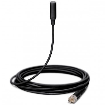 Shure TL48 TwinPlex Omnidirectional Subminiature Lavalier Microphone with MicroDot Connector and Accessories - Black