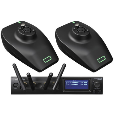Audio-Technica ATW-1427 System 20 PRO Dual Desk Stand Transmitter Digital Wireless Microphone System (No Mics)