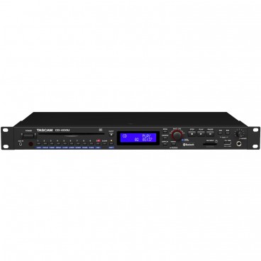 Tascam CD-400U CD and Media Player with Integrated AM/FM Receiver and Bluetooth