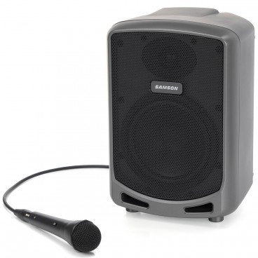 Samson Expedition Express+ Rechargeable Speaker System with Bluetooth and Wired Microphone