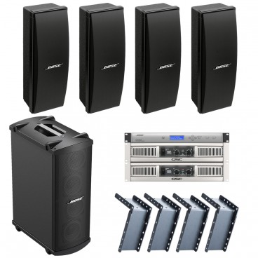 Bose Gym Sound System Panaray 402 Series IV Loudspeakers MB4 Modular Bass Loudspeaker ControlSpace SP-24 Sound Processor and QSC GX Series Amplifiers (Discontinued Components)