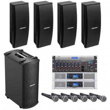 Bose Gymnasium System with 402 Series IV Loudspeakers MB4 Modular Bass Loudspeaker and ControlSpace SP-24 Sound Processor (Discontinued Components)