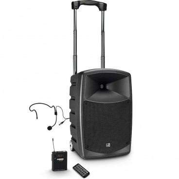 LD Systems Roadbuddy 10 HS B5 Battery Powered Bluetooth Speaker with Mixer, Bodypack and Headset