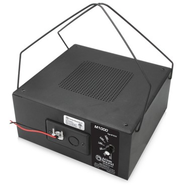 AtlasIED M1000 8" Dual Cone Sound Masking Speaker with 70.7V-4W Transformer and Enclosure Safety Listed to UL 1480 & UL 2043 - Black