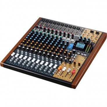 Tascam Model 16 Mixer 14-Channel Analog Mixer With 16-Track Digital Recorder