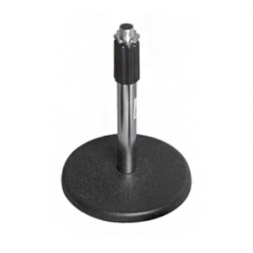 Yorkville MS-105B Round Base Telescopic Desk Stand - Black