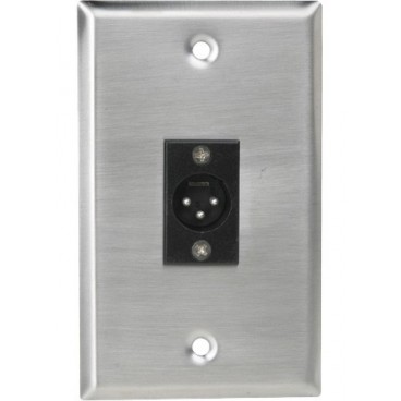 Atlas Sound SG-XLR-M1 Male 3 Pin XLR Wall Plate