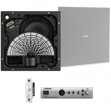 Restaurant Sound System with 2 Bose EdgeMax EM180 Premium In-Ceiling Loudspeakers and Bose IZA 190-HZ Amplifier
