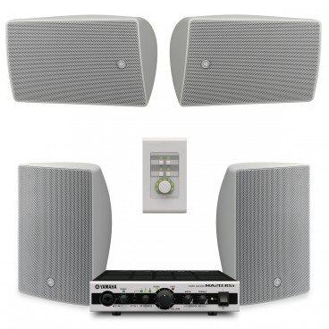Yamaha Restaurant Sound System with 4 VXS5 Wall Mount Speakers and MA2030a Mixer Amplifier