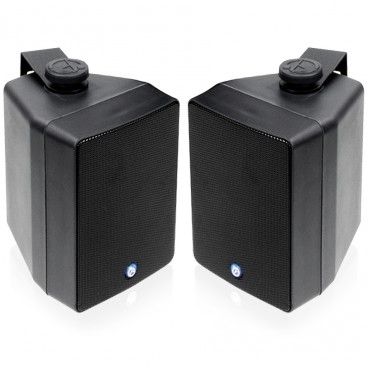 AtlasIED SM42T 4" 2-Way Strategy Series Surface Mount All-Weather Loudspeaker 16W 70V/100V - Black Pair