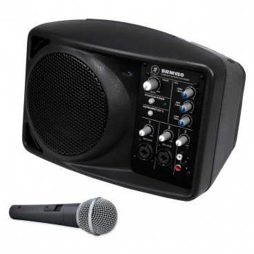 Mackie SRM150 Compact Powered PA System with FREE Mic