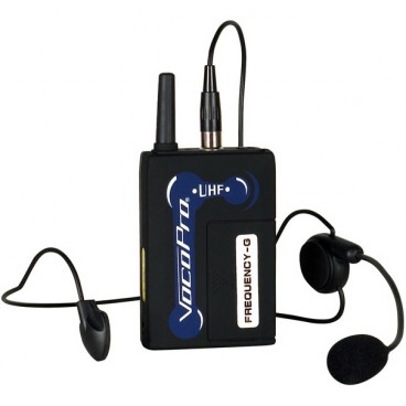 VocoPro UHF-BP1 Wireless Headset and Bodypack for UHF-3200, UHF-3205, UHF-5800, UHF-5805 and UHF-8800 Wireless Microphone Systems