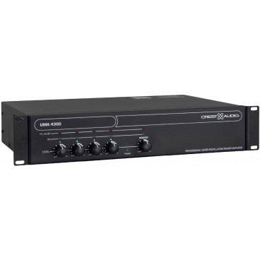 Crest Audio UMA-4300 300W 4 Input 2U Class D Mono Mixer Amplifier