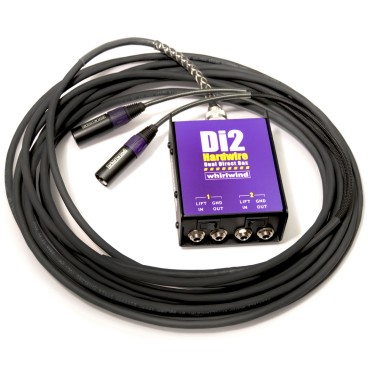 Whirlwind DI2-025-VT Hardwire Dual Direct Box to Fanout XLRs - 25ft (Open Box)