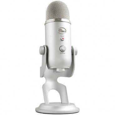 Blue Microphones Yeti Silver Professional Multi-Pattern USB Microphone for Recording and Streaming