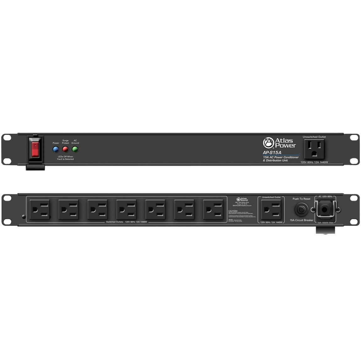 Atlas Sound AP-S15A 15A Power Conditioner and Distribution Unit