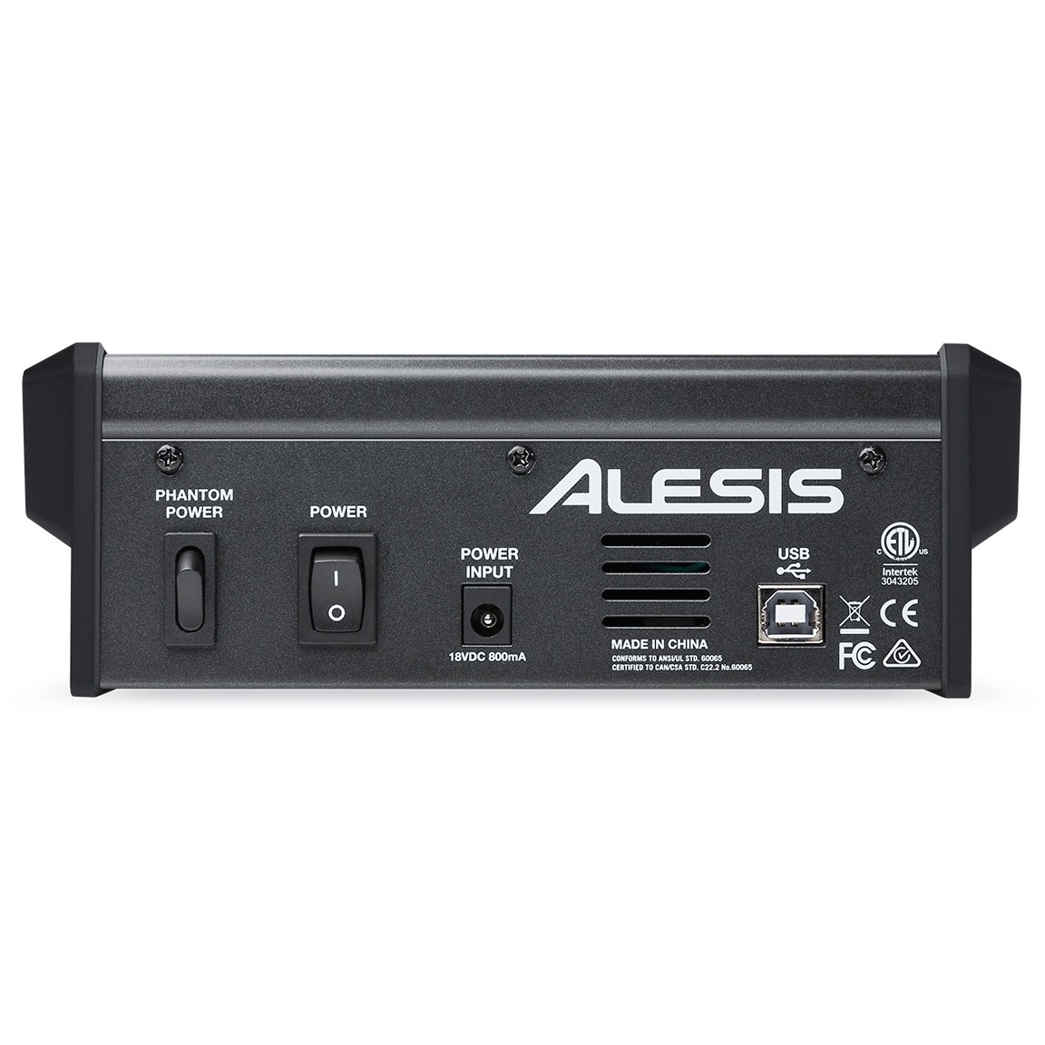 Back of Alesis MULTIMIX 4 USB FX