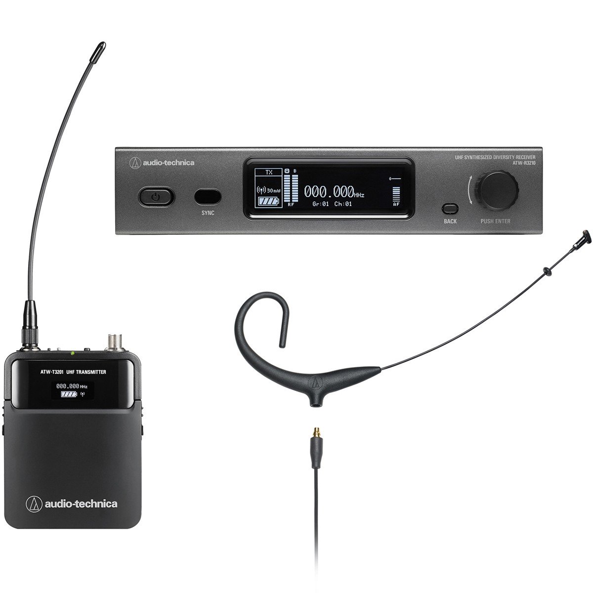 Audio-Technica ATW-3211/892x Wireless Headworn System