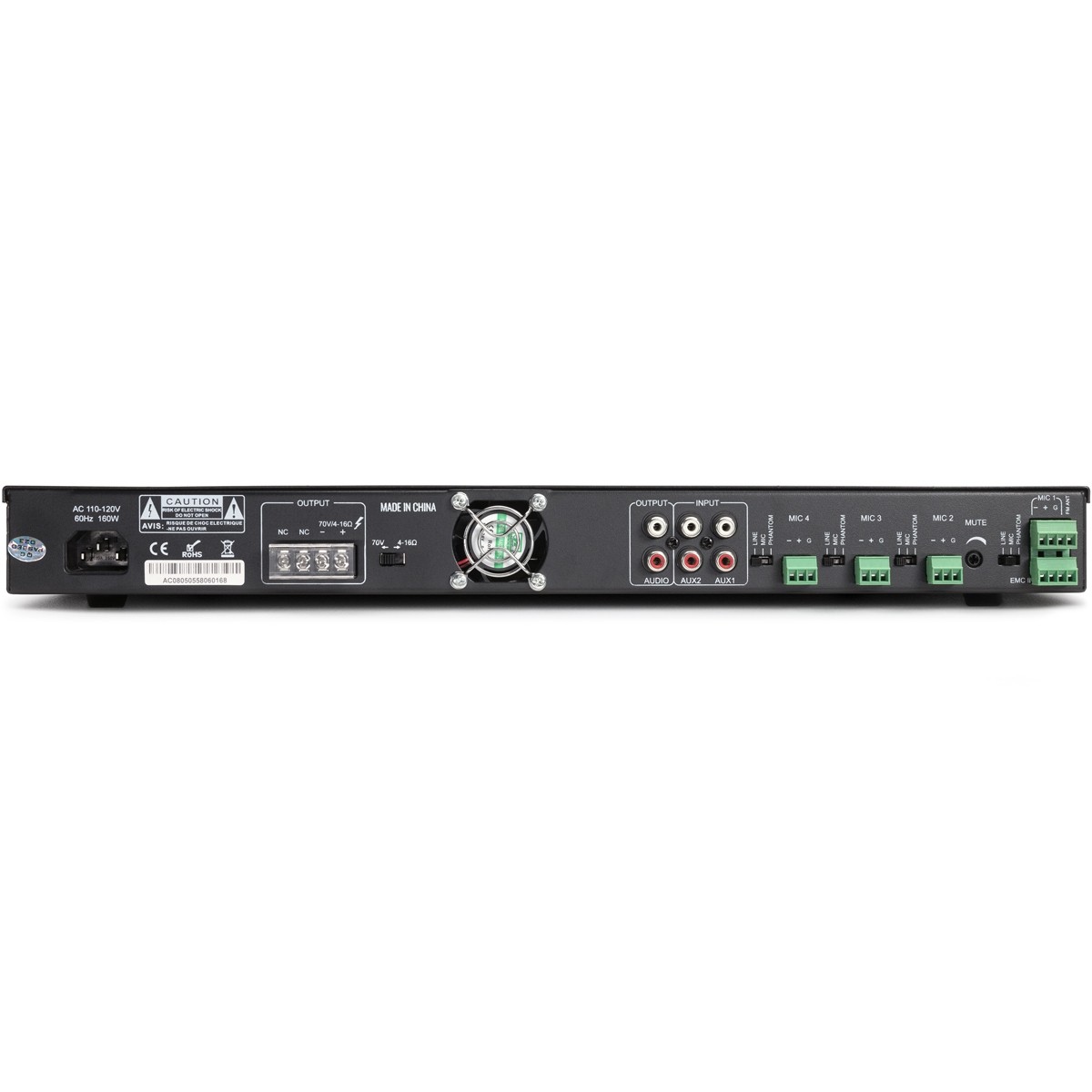 RMA120BT 120W Mixer amplifier