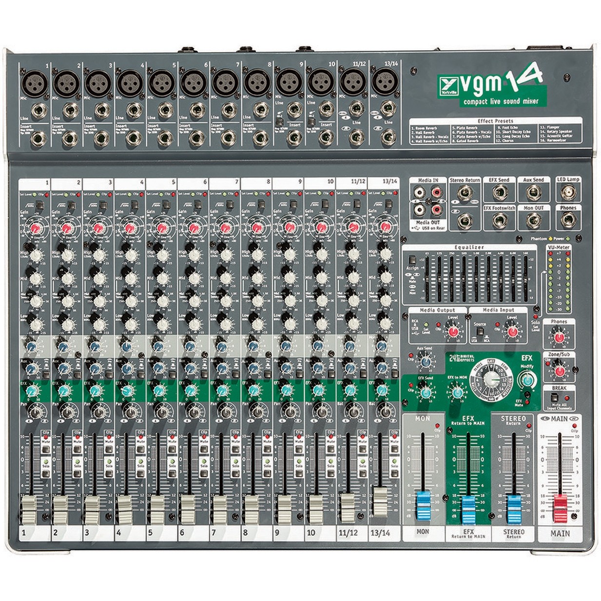 Yorkville VGM14 Live Sound Mixer