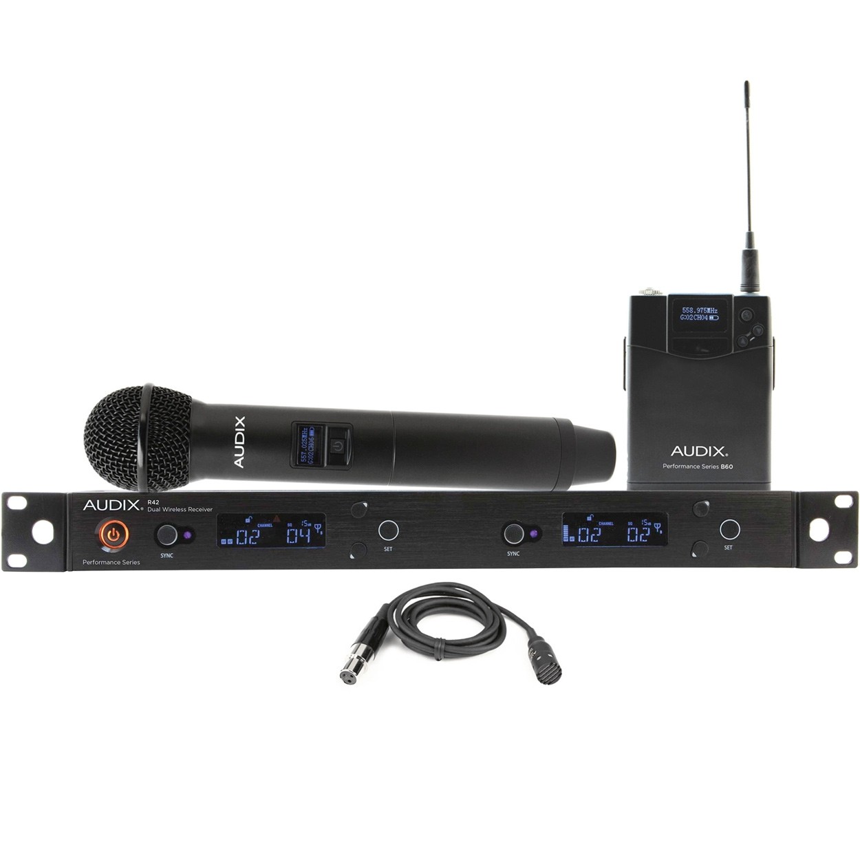 Audix AP42 C210 Dual Handheld and Lavalier Wireless System