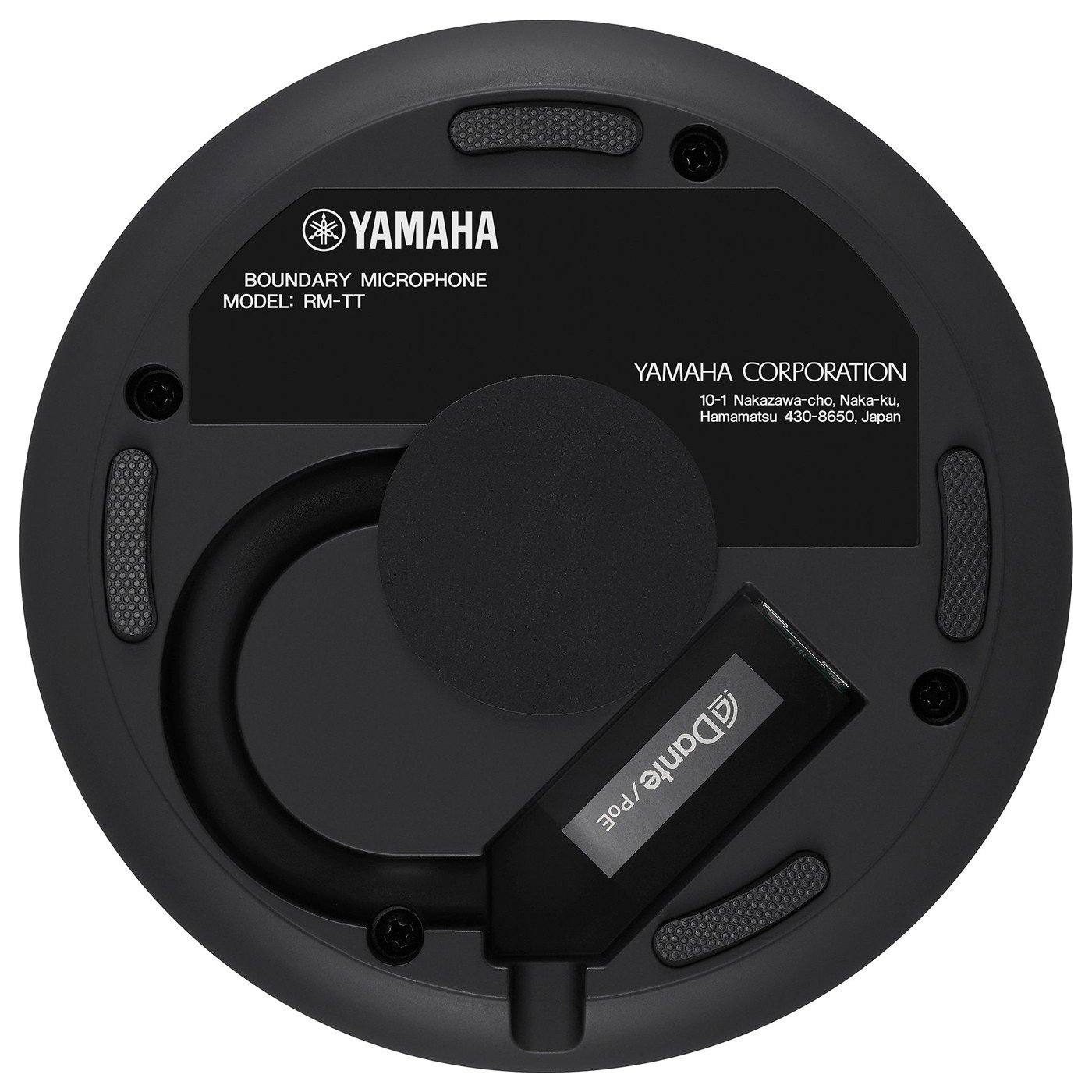 Bottom of Yamaha RM-TT Tabletop Microphone