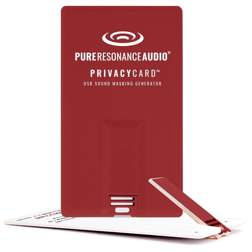 Pure Resonance Audio White Noise PrivacyCard