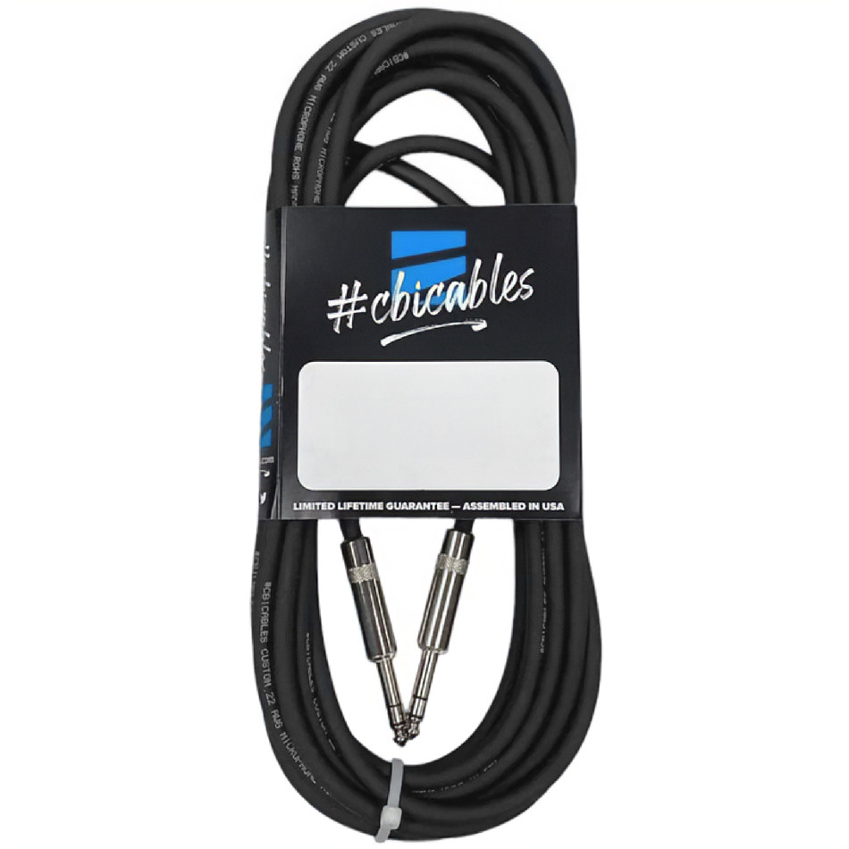 CBI BLA-30 Balanced 22G 1/4" TRS to 1/4" TRS Cable