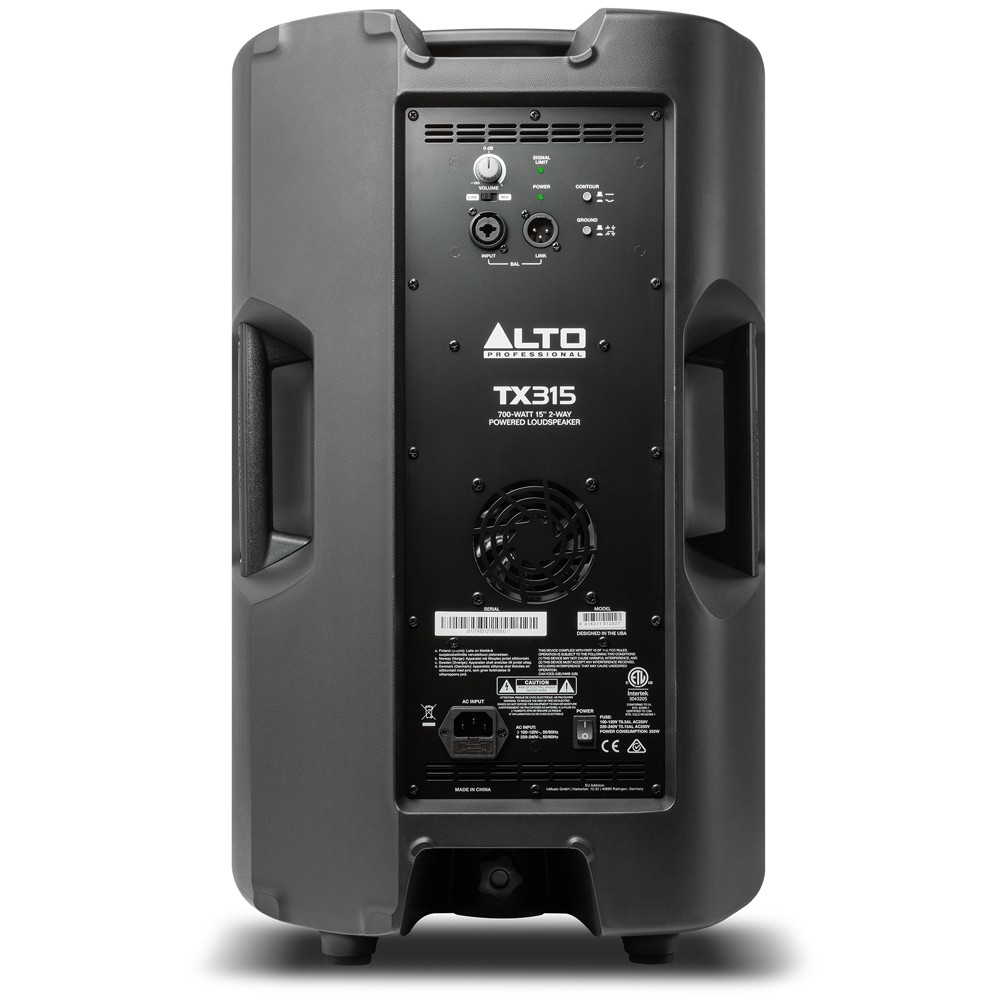 Back of Alto TX315 Loudspeaker