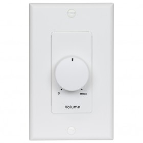 Lowell 100LVC-DW 100W 100/70/25V Single-Gang Decora Volume Control - White
