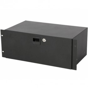 On-Stage Stands RDLS4000 4U Shallow-Depth Locking Rack Drawer