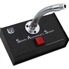 ProCo SAS2 Sports Announcer Switch with Noiseless Push-to-Talk Switch