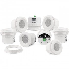 Pure Resonance Audio C3 3" Micro Ceiling Speakers with Easy-Mounting Ring (8-Pack)