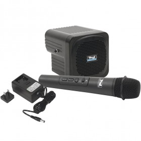 Anchor Audio AN-30 System 1 Speaker Monitor with Built-in Dual Wireless Mic Receiver and Wireless Microphone
