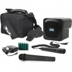 Anchor Audio AN-MINI Pro System 1 AN Mini/Minivox Portable PA System with Wired and Wireless Mic and Wearable Case