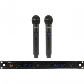 Audix AP42 OM5 Dual Channel Wireless Microphone System with R42 True Diversity Receiver and 2 H60/OM5 Handheld Transmitters